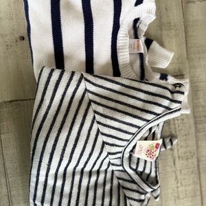 Gymboree Sweater  - Navy and White and kiddo navy and white striped bundle